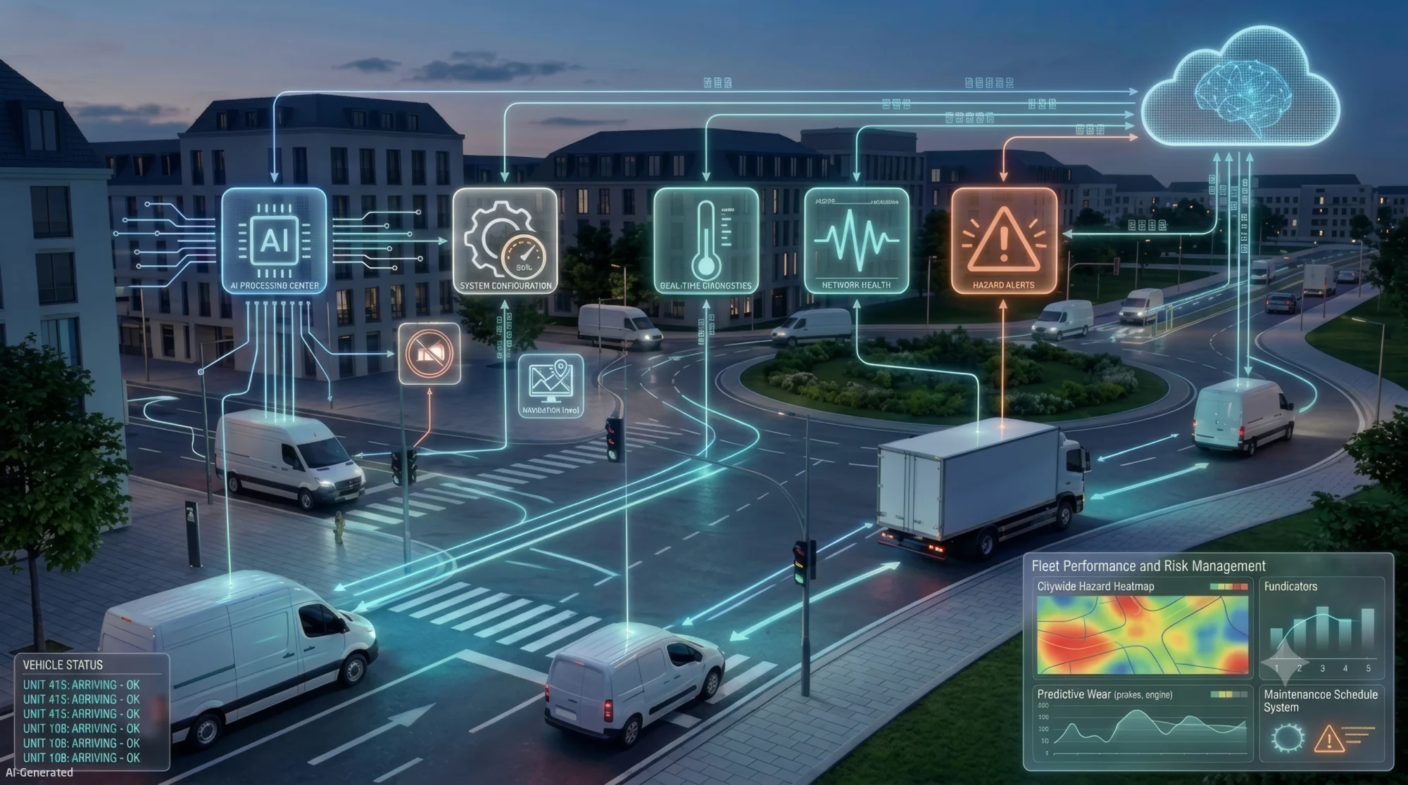 Edge-to-cloud architecture for predictive fleet maintenance - virtual sensors and telematics integration